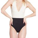 Summersalt  Deep Dive One Piece Swimsuit in Ivory Black Photo 0