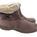 Baretraps faux fur leather tan winter ankle boots women Size 8 1/2 Photo 0