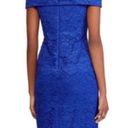 Ralph Lauren Lauren  NWT blue lace off the shoulder cocktail dress size 8 Photo 1