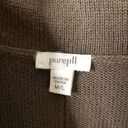 J.Jill  pure Jill cashmere Sleeveless cowl neck tunic poncho sweater brown m/l Photo 2