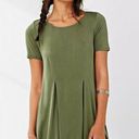 Silence + Noise Urban Outfitters  army green pleated swing dress size small Photo 0