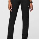 FIGS High Waisted Yola Skinny Scrub Pants Black Large Photo 0