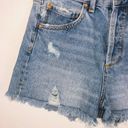 ZARA  1975 Button Fly High Rise Jean Shorts 2 Photo 2