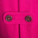 Banana Republic  Wool Blend Pea Coat Fuchsia Size S Petite Photo 6