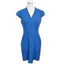 MM.LaFleur  Felisa Dress Blue Sheath Cap Sleeve Pockets Business Women’s Size 10 Photo 1