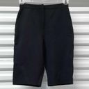 Nordstrom  Longline Ponte Shorts Size 2 Black Bermuda Summerwear Pants High Waist Photo 3