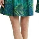 Banana Republic  Fern Print Linen Skirt in Mythic Blue Photo 0