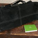 Kate Spade  Black Suede and Patent Leather Vintage Handbag 12"x5"x7" Photo 7