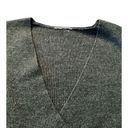 Ribbed Cross Front Sweater Everyday Casual School Workwear Gray Size M Photo 7