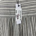 The Moon NWT Day +  Babydoll Striped Cotton Dress Lined Size SMALL Photo 3