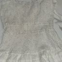 Olivaceous NWT  Smocked Ruffle Tiered Tie Strap Mini Dress Sz Medium Photo 5