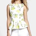 Kate Spade  Thalia Peplum Bow Top Lemons 4 Spring Shirt Photo 0