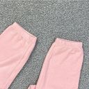 Wildfox  Sketchy Heart Knox Sweater Knit Jogger Pants Pink XS Elastic Waist Photo 6