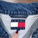 Tommy Hilfiger  • vintage denim jacket zip front trucker logo blue jean 90s y2k Photo 2