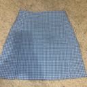 Brandy Melville Blue Plaid Skirt Photo 0