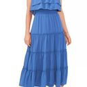 1. State  x Revolve Strapless Ruffle Tiered Dress in Capris Blue, Size M New w/Tag Photo 2