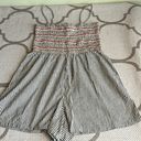 American Eagle  Outfitters smocked linen blend shorts romper Photo 13