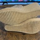 sbicca  Womens Ballona Natural Beige Jute Slip On Platform Wedge Sandal sz 9M Y2K Photo 2