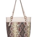 Anne Klein Neutral Snake Print Shoulder Tote Bag, Like New! Photo 12