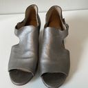 Eileen Fisher  silver/bronze open toe wedge shoes sz 10 Photo 1