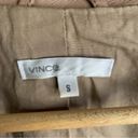 Vince Leather Utility Jacket Tan Sz Small Photo 4