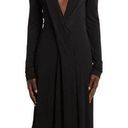 Off-White  Draped Long Sleeve Jersey Dress Black NWT in Size 38 (XS) Photo 0