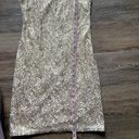 Leslie Fay  White and Silver Sequin Bodycon Dress 6 Photo 6