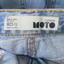 Topshop  Moto Women’s Sz 25 High Rise Wide Leg Crop Jeans Photo 3
