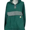 Carhartt Green Fleece Snap Front Jacket Photo 0