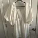 Long sleeve white dress Size L Photo 5