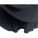 Allen Allen  Dress Women M Black Collar V-Neck 3/4 Sleeve Short Length Casual Photo 6