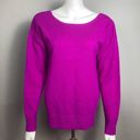 Trina Turk  cashmere sweater medium NWT violet open back bow purple pink colorful Photo 1