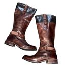 Wolverine  Brown & Black Leather Tall Riding Boots Photo 4