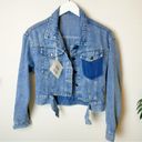 Vintage Blue J.ING  Light Weight Crop Denim Jacket Photo 5