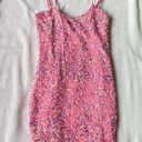 Lucy in the Sky Pink Sequin Dress Photo 0