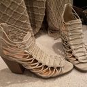 Rampage Cream Gladiator Heels Photo 0