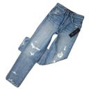 Veronica Beard NWT  Blake Classic Straight in Clearwater Destroyed Jeans 25 / 0 Photo 0