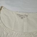 Coldwater Creek  Ivory Lace Overlay Tank Top Shirt Size Medium M (10-12) Photo 1