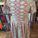 LuLaRoe  southwest triangle tan knit travel XL normcore dress Photo 1