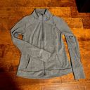 All In Motion  Grey Fitted Zip Up Jacket Size M Photo 0