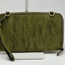 Joy Susan  green faux Suede zipper wristlet wallet Photo 0