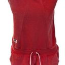 Nike  Women's Red Terrycloth Athletic Cotton Jumpsuit - Preowned Photo 0