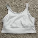 Aerie Offline By  White Ribbed Sport Bra Size Medium Photo 0