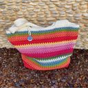 The Sak  Multicolor Striped Woven Crochet Shoulder/Tote Beach Hobo Bag. VGUC! Photo 3