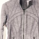 Lululemon  Size 4 Define Jacket Denim Black Slub Denim Tonka Stripe Heathered Photo 1