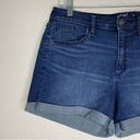 Universal Threads Universal Thread High Rise Midi Denim Shorts Photo 3