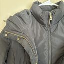 Cole Haan  Signature Black Down Feather‎ Taffeta Bib Puffer Coat size Large Photo 5