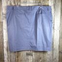 Lane Bryant  Size 28 Straight Chambray Color Short Skirt w/Front Slit & Pockets Photo 1