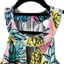 Draper James  Pineapple Halter Dress Keyhole Women's Size 10 Sleeveless Mini Pink Photo 2