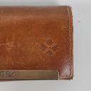 Patricia Nash Vintage  Cametti Womens Wallet Clutch Cognac Brown Leather Trifold Photo 7